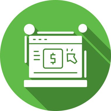 çevrimiçi ödeme vektörü simgesi