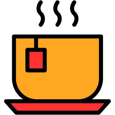 kahve ikonu vektör illüstrasyonu