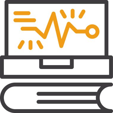Bilgisayar monitörü. Web simgesi basit tasarım