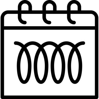 takvim tarihi simgesi ana hat biçiminde