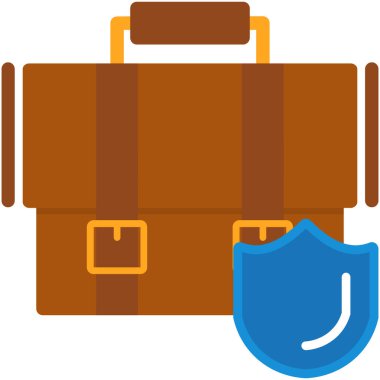 çanta çanta simgesi düz biçimli