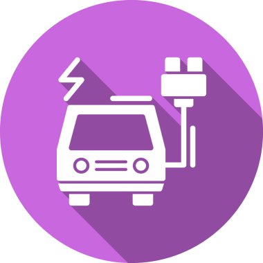 car charging station vector illustration