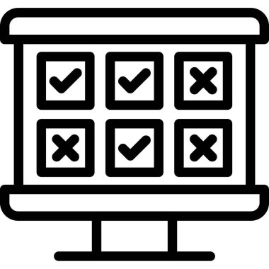 Kontrol Listesi. Web simgesi