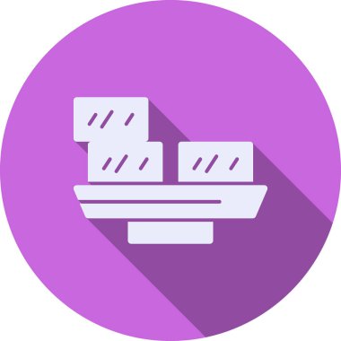 buz küpleri simgesi, vektör çizimi