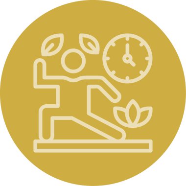 Saatli bir adamın vektör çizimi