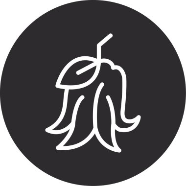 Tek bir simgenin vektör illüstrasyonu