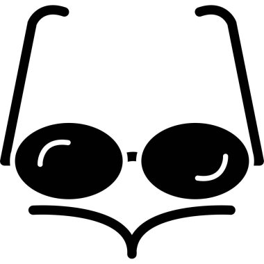 gözlük ikonu vektör illüstrasyonu