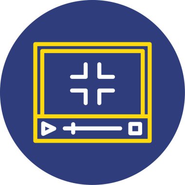 Modern bir simgenin vektör illüstrasyonu