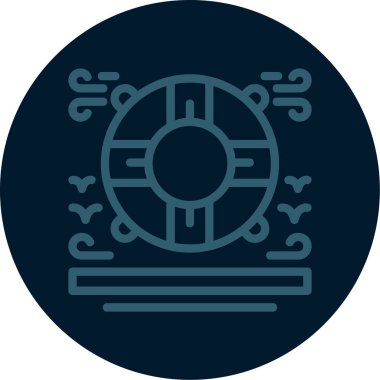 Asya Çin ikonunun vektör illüstrasyonu