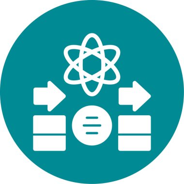 atom simgesi vektör illüstrasyonu