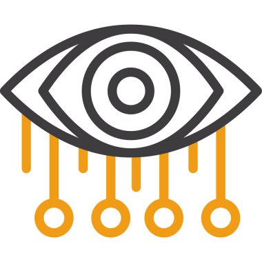 Cyber göz vektör simgesi