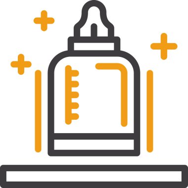 şişe suyu ikonu ana hatlarıyla iç