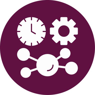 Saat simgesinin vektör illüstrasyonu