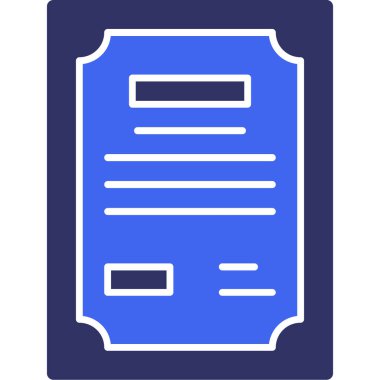 Belge simgesinin vektör illüstrasyonu