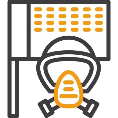 Klima simgesi, basit vektör illüstrasyonu