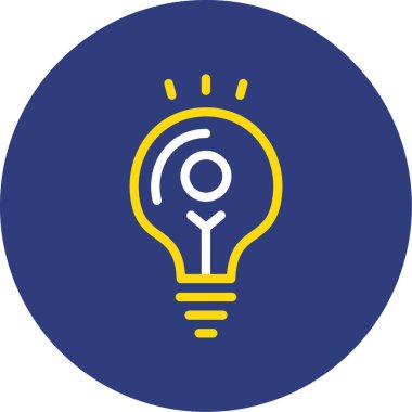 Ampul. Web simgesi basit illüstrasyon