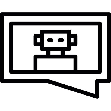 Sohbet simgesi vektör illüstrasyonu