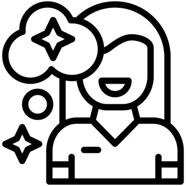 avatar kadın simgesi ana hatlarıyla