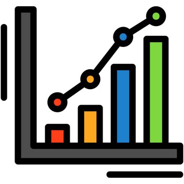 bar grafiği çizelgesi simgesi - taslak biçimi