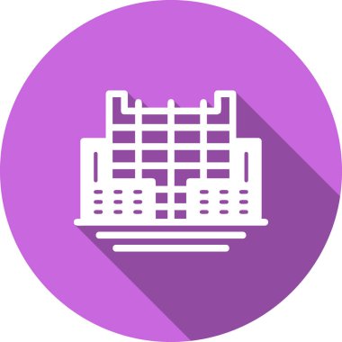 Fabrika. Web simgesi basit illüstrasyon