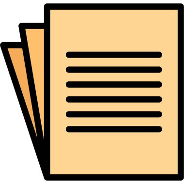 Kitap Simgesi. Vektör İllüstrasyonu