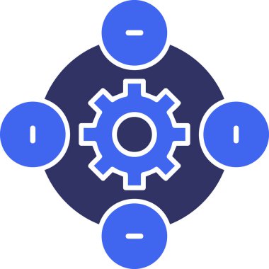 Teçhizat Web simgesi basit illüstrasyon