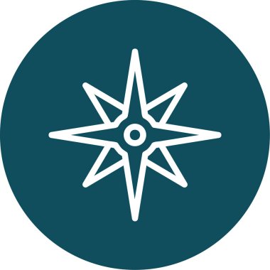 vektör pusula resimlemesi