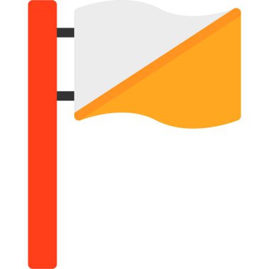 Bayrak Düz Vektör Simgesi