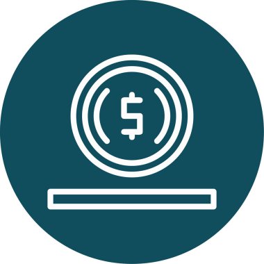 Dolar işareti. Web simgesi