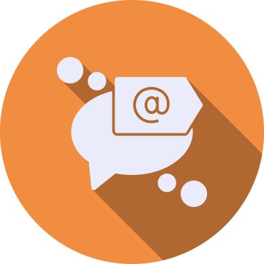 Sohbet simgesi, vektör çizimi