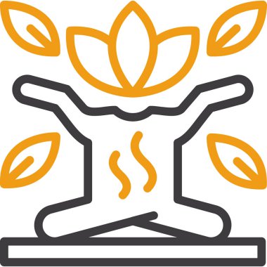 Kaplıca. Web simgesi basit illüstrasyon