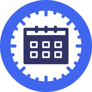 Takvim vektör simgesi modern basit vektör illüstrasyonu