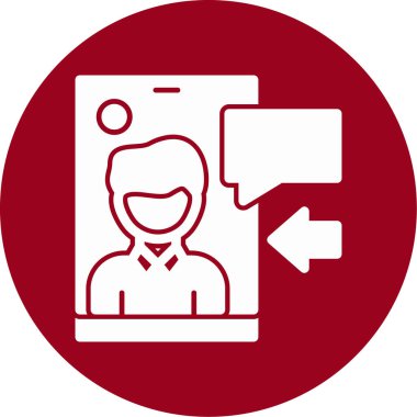 online meeting icon, vector illustration