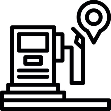 konum haritası konum simgesi ana hat biçiminde