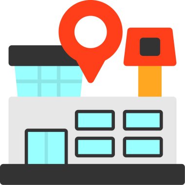 harita pin konumu simgesi düz biçimli