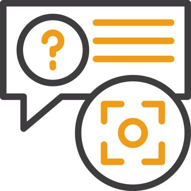 Konuş. Web simgesi basit illüstrasyon