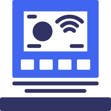 Bilgisayar. Web simgesi basit illüstrasyon