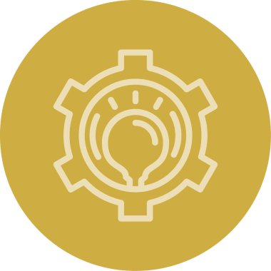 Eşsiz dişli vektör simgesi