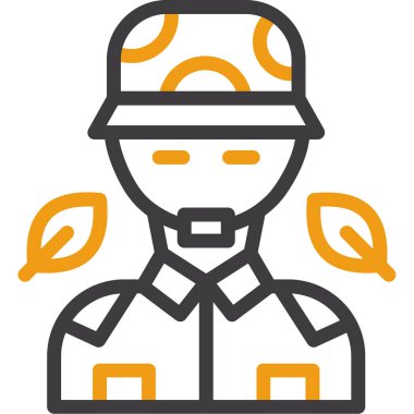 Taslak biçiminde inşaat işçisi simgesi