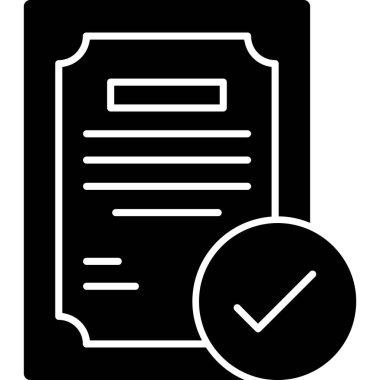 Belge simgesinin vektör illüstrasyonu