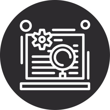 seo modern simgesinin vektör illüstrasyonu