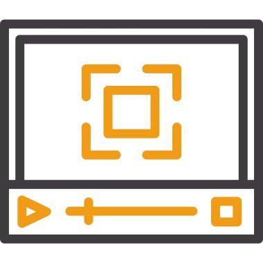 bilgisayar ekran simge vektör çizim