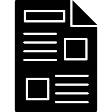 Paragraf Kabartma Simgesi, Vektör İllüstrasyonu