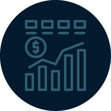 Beyaz arkaplanda izole edilmiş iş büyüme grafiği kolayca değiştirilebilir veya düzenlenebilir