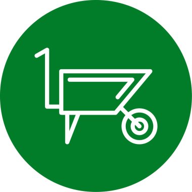 El Arabası Ana Hattı Çemberi, Vektör İllüstrasyonu