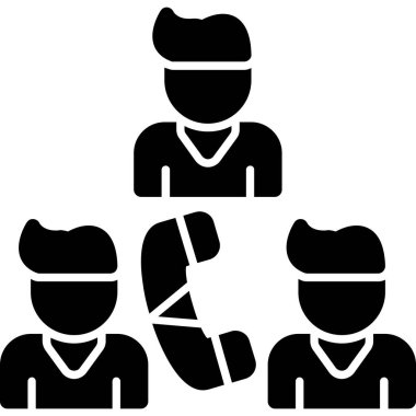 İş dünyası takım simgesi, takım takımının vektör çizimi