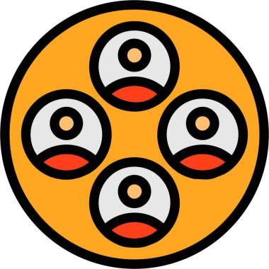 Cadılar Bayramı. Web simgesi basit bir illüstrasyon. Cadılar bayramı partisi