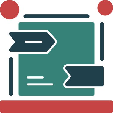 Ok simgesi. basit vektör tasarımı