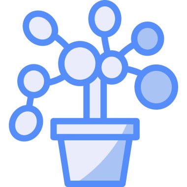 bitki bitkisi simgesi ana hatlarıyla doldurulmuş