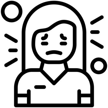 avatar yüz simgesi, vektör illüstrasyonu